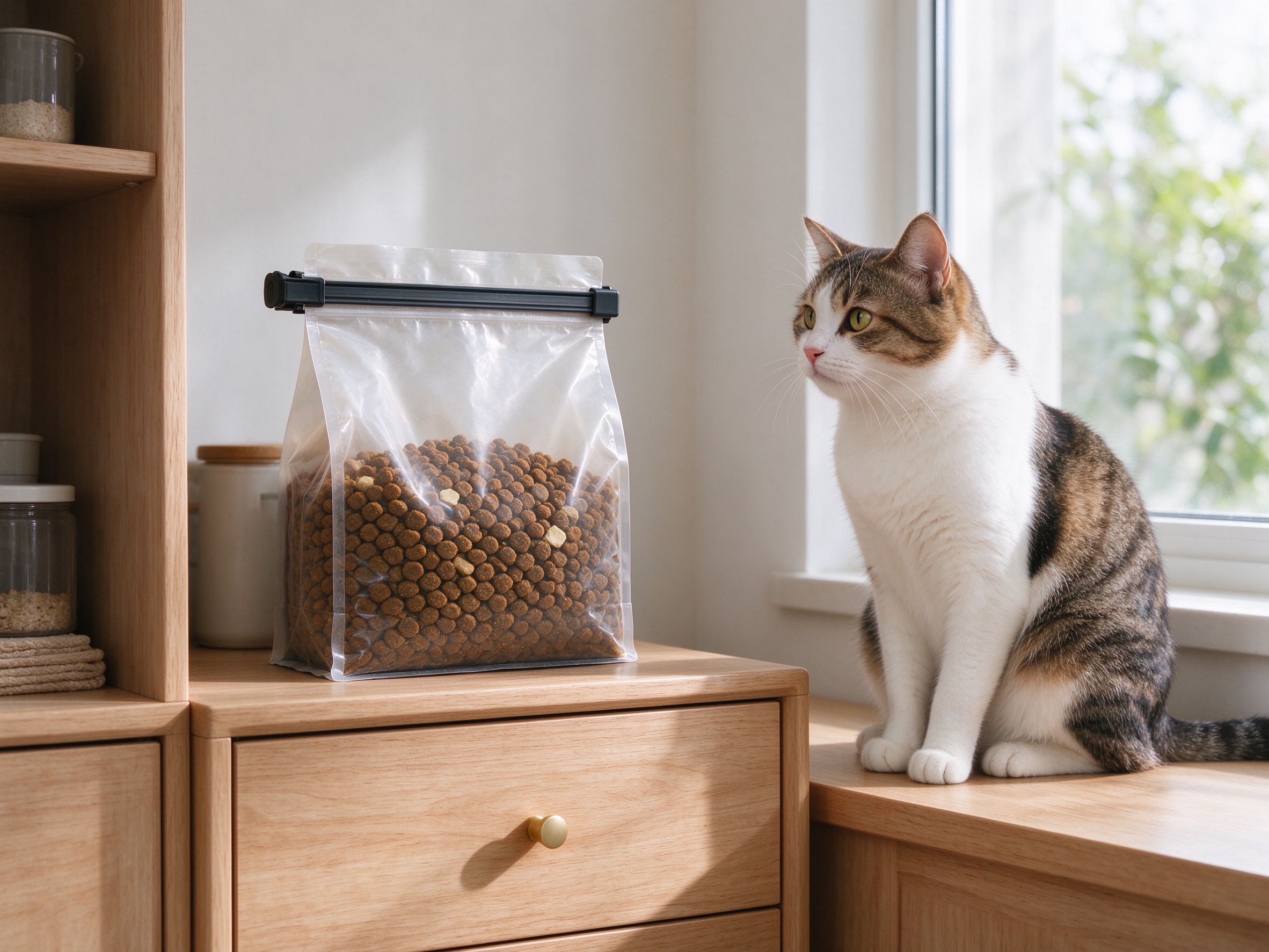 猫粮开封后怎么保存,受潮变味了还能不能喂