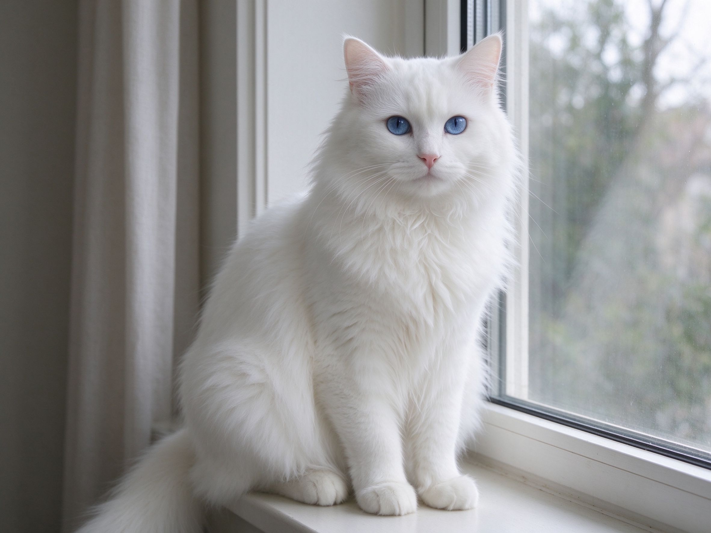 白色猫容易耳聋吗,白猫饲养要注意什么