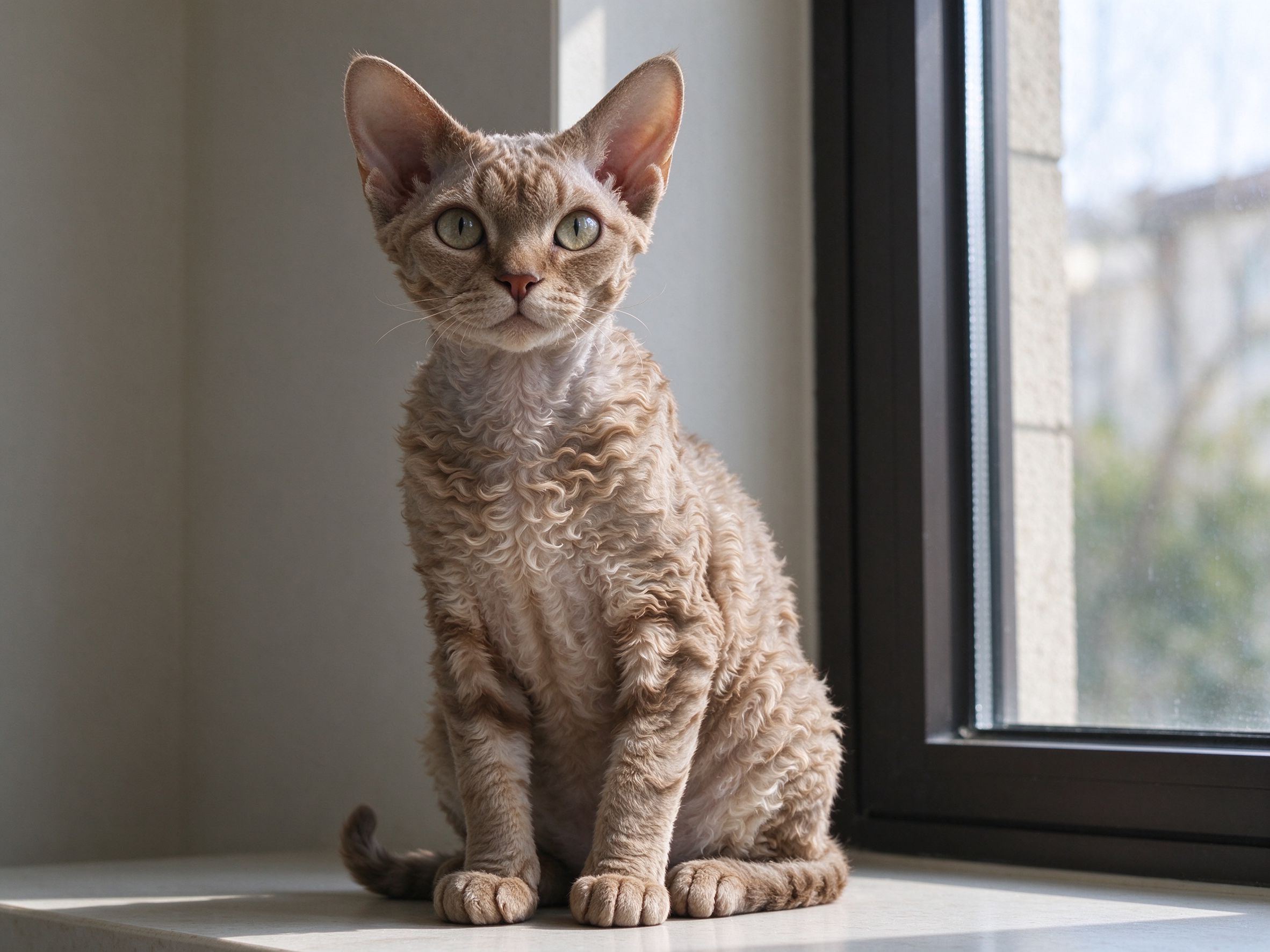 德文卷毛猫掉毛少吗,性格怎么样