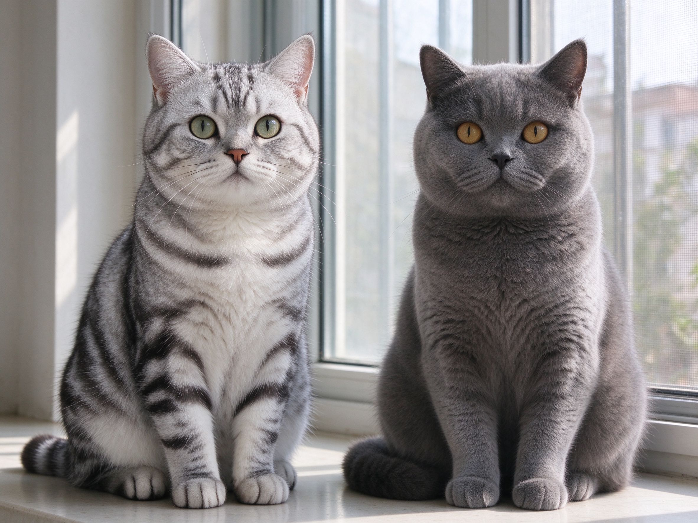 美国短毛猫和英国短毛猫怎么区分