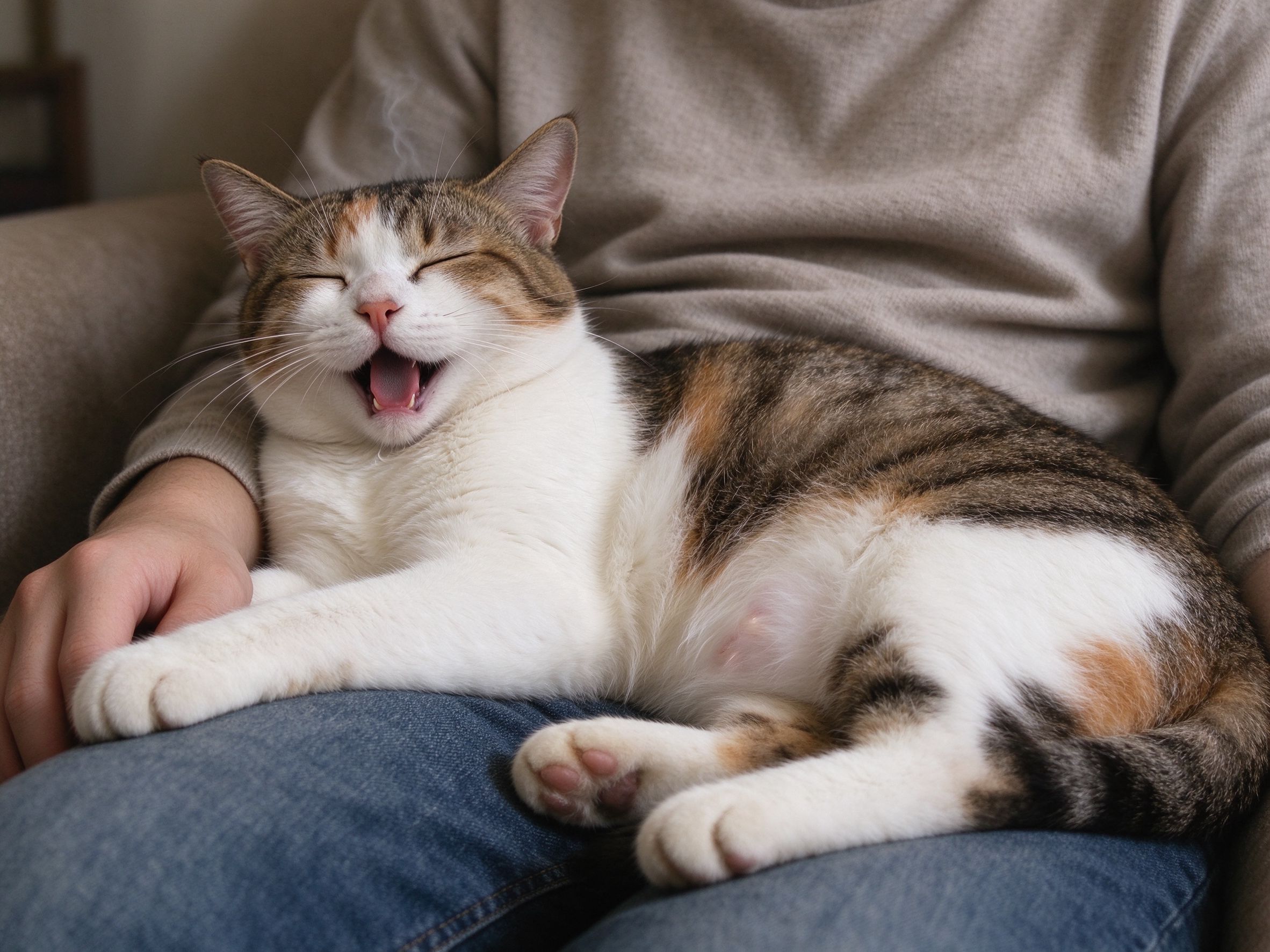 猫咪打呼噜就是舒服吗,什么呼噜要警惕