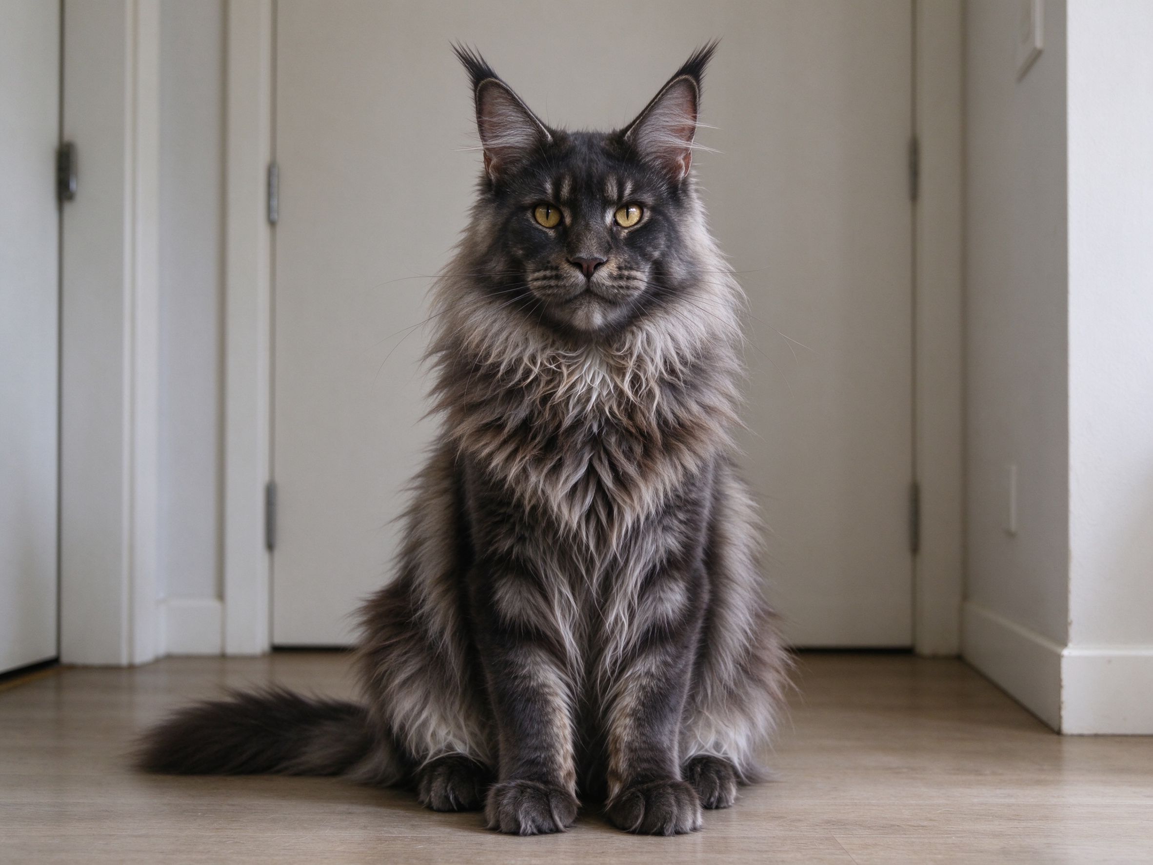 缅因猫体型多大，新手适不适合养