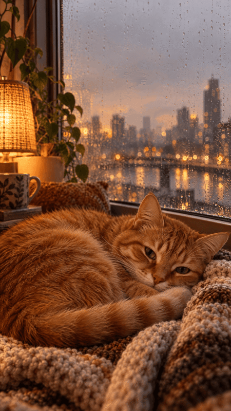 高清可爱橘猫图片合集，圆脸橘猫壁纸