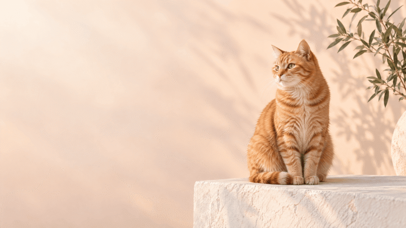 高清可爱橘猫图片合集，圆脸橘猫壁纸