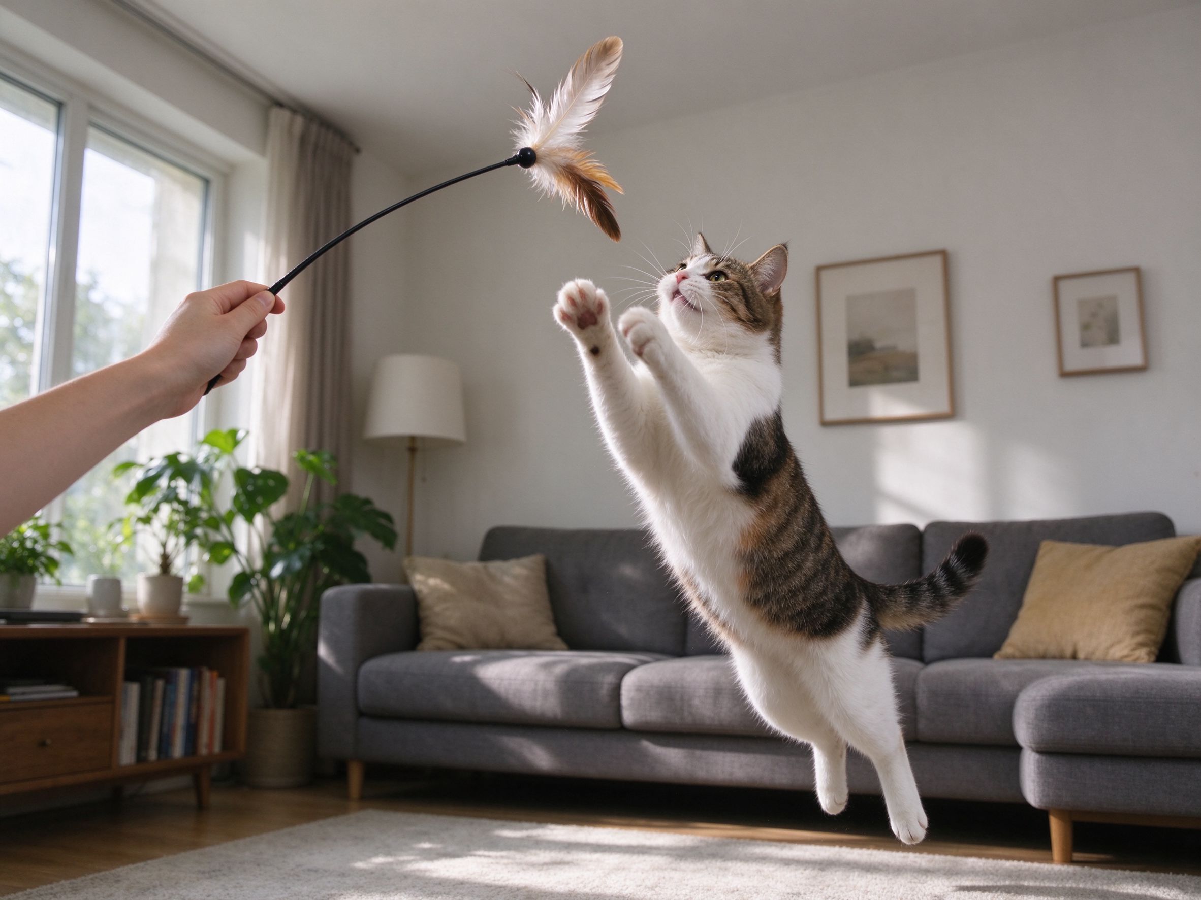 逗猫棒怎么选,怎么玩才能让猫真正累下来