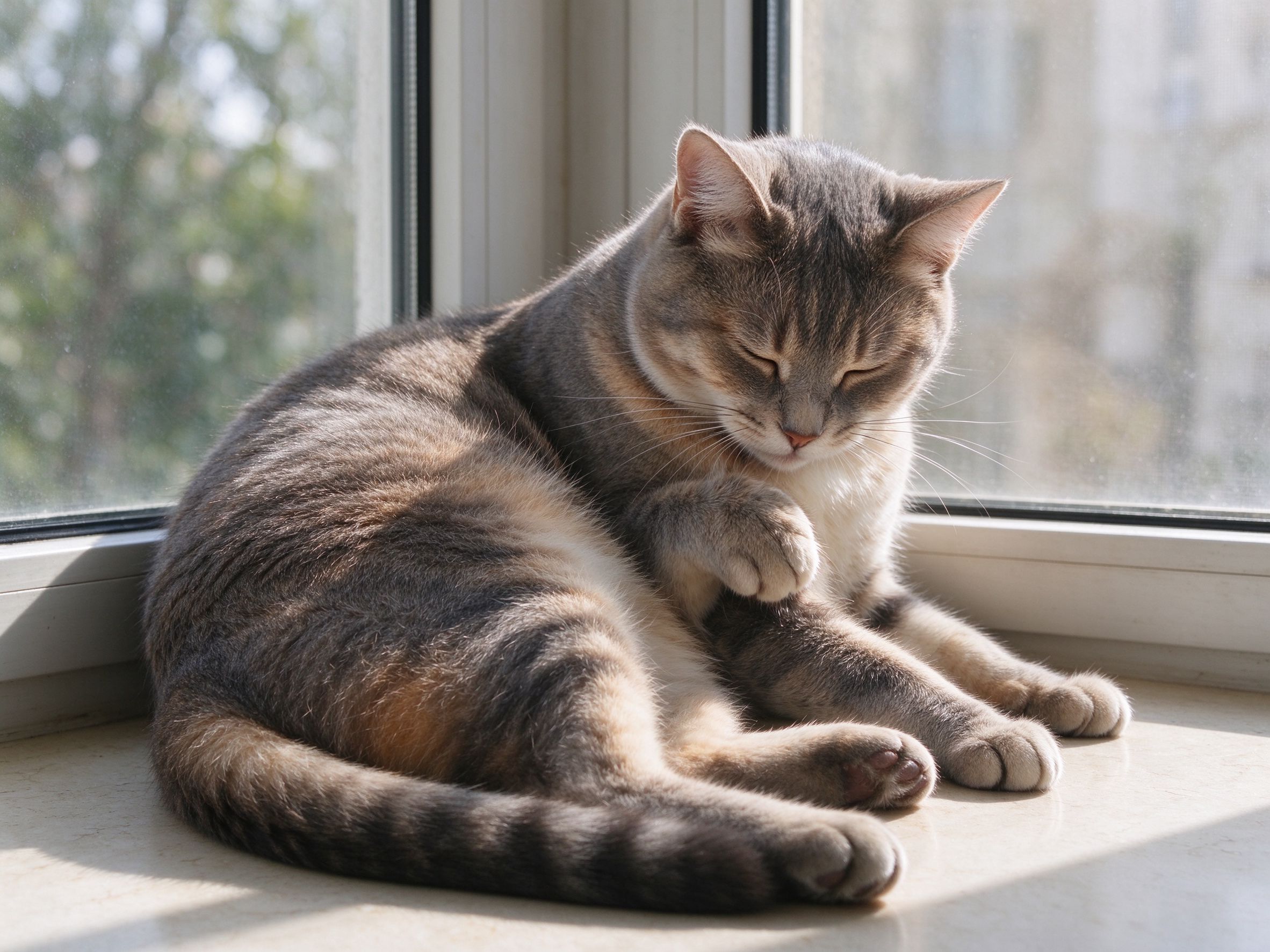 猫吐毛球和吐猫粮怎么区分,多久吐一次算正常